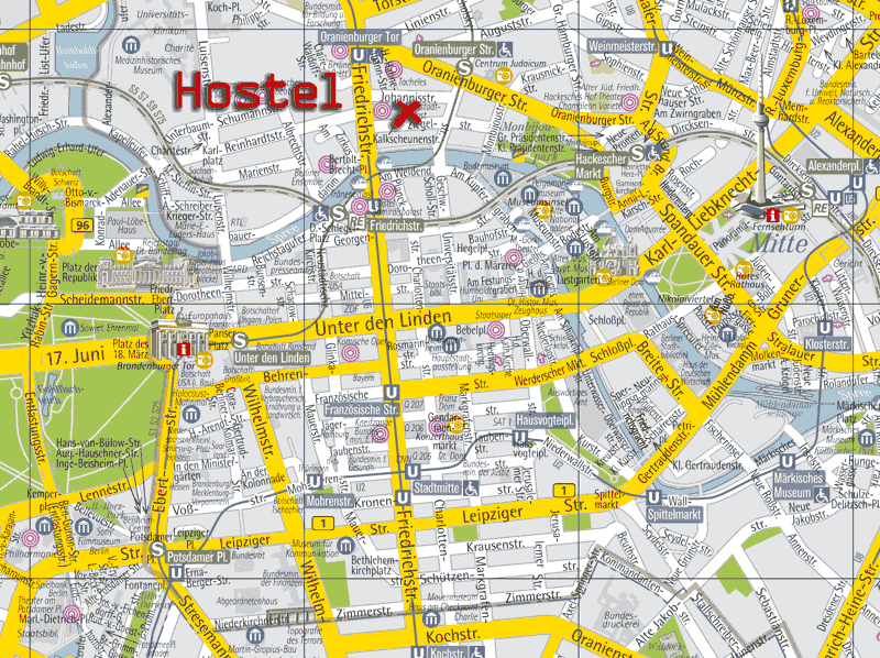 Berlin Map Stadplan